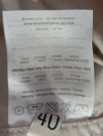 Vorschaubild 4 von Damen Leichte Jacke Gr. 40/M Beige Baumwolle Elegant Strass Schriftzug