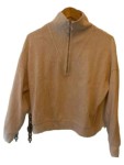 Vorschaubild 1 von Pullover Herren M/38 Beige Rippstrick Half-Zip Casual