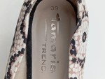 Vorschaubild 3 von Pumps Damen Gr. 39 Beige Florales Muster Elegant Plateau High Heels 11.5cm