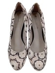 Vorschaubild 2 von Pumps Damen Gr. 39 Beige Florales Muster Elegant Plateau High Heels 11.5cm