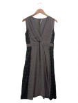 Vorschaubild 1 von festliches Kleid Damen Gr. 38/M Grau Elegant mit Spitze