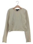 Vorschaubild 1 von Langarmshirt Damen Gr. 34/XS Beige Basic Casual Top