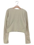 Vorschaubild 2 von Langarmshirt Damen Gr. 34/XS Beige Basic Casual Top