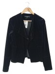 Vorschaubild 1 von Damen Strickjacke Schwarz Samt Gr. 36/S Elegant
