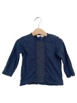 Vorschaubild 1 von Kinder Pullover Gr. 98 Blau Casual Langarm Lochmuster Baby Mädchen