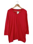 Vorschaubild 1 von Pullover Damen Rot Einheitsgröße Casual V-Ausschnitt Strasssteine