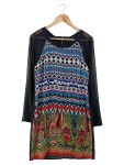 Vorschaubild 1 von Damen Freizeitkleid Gr. 40/L Mehrfarbig Ethno Muster