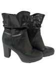 Vorschaubild 1 von Damen Stiefelette Gr. 38 Schwarz Casual Blockabsatz Reißverschluss