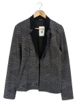 Vorschaubild 1 von Blazer Damen Grau Gr. UNI Polyester Grafisch Business Langarm Herbst/Winter