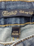 Vorschaubild 3 von Damen Mom Jeans Gr. 34/XS Blau Casual mit Strass Schleifen