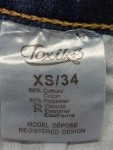Vorschaubild 4 von Damen Mom Jeans Gr. 34/XS Blau Casual mit Strass Schleifen