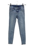 Vorschaubild 1 von Damen Mom Jeans Gr. 34/XS Blau Casual mit Strass Schleifen