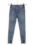 Vorschaubild 2 von Damen Mom Jeans Gr. 34/XS Blau Casual mit Strass Schleifen