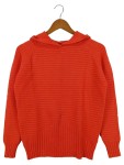 Vorschaubild 1 von FINERY Damen Kapuzenpullover Rot Gr. S/M (36/38) Rippstrick Casual