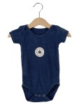 Vorschaubild 1 von Baby Body Gr. 62 Blau Kurzarm Baumwolle Logo-Print