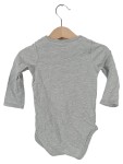 Vorschaubild 2 von Baby Body Gr. 74 Grau Langarm mit Schriftzug Sterne
