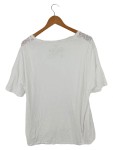 Vorschaubild 2 von Damen T-Shirt UNI Weiß Casual Lochmuster