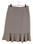 Vorschaubild 1 von Volantrock Damen Gr. 36/S Beige Elegant Midirock