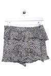 Vorschaubild 1 von Damen Shorts S Schwarz Animal-Print Leopard Rüschen Modisch