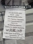 Vorschaubild 4 von Damen Freizeithemd Kariert Grau Gr. 42/L Kurzarm Casual
