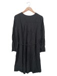 Vorschaubild 2 von Damen Blusenkleid Schwarz Gr. 40/L Viskose Hemdblusenkleid