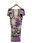 Vorschaubild 2 von Damen Freizeitkleid XS 34 Mehrfarbig Blumen Animal-Print Modal