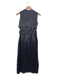 Vorschaubild 2 von Damen Freizeitkleid Gr. 34/XS Schwarz Elegant Minimalistisch Midikleid