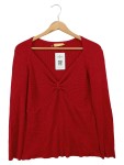 Vorschaubild 1 von Damen Pullover Rot Gr. 36/S Rippstrick Casual Basic