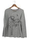 Vorschaubild 1 von Damen Sweatshirt Grau Gr. 34/XS Melierter Logo Print Freizeit