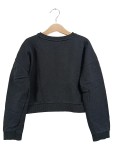 Vorschaubild 2 von Kinder Sweatshirt Gr. 140 Schwarz Logo-Print Casual Modern