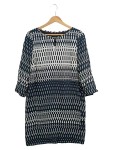 Vorschaubild 1 von MARC O POLO Damen Blusenkleid Gr. 36/S Blau Grafisch Klassisch Elegant Midikleid