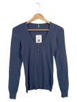 Vorschaubild 1 von Damen Sweatshirt Gr. 32/S Blau Casual Knopfleiste