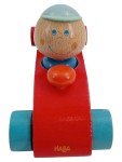 Vorschaubild 2 von Spielzeugauto Holz Rennauto Rot mit Fahrer 11 cm Kinder Spielzeug