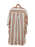 Vorschaubild 2 von Damen Blusenkleid Gr. 34/XS Weiß Gestreift Klassisch Elegant