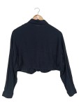 Vorschaubild 2 von Hemdbluse Damen Langarm Schwarz Größe 34