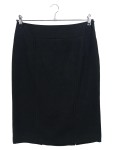 Vorschaubild 1 von Damen Bleistiftrock Gr. 40 L Schwarz Business Elegant Midirock UK 12