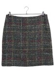 Vorschaubild 1 von Damen Bleistiftrock 42/XL Kariert Tweed Klassisch Elegant