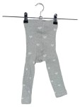 Vorschaubild 1 von Kinder Leggings Grau Herzen Gr. 80-92 Baumwolle Elasthan Casual