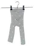 Vorschaubild 2 von Kinder Leggings Grau Herzen Gr. 80-92 Baumwolle Elasthan Casual