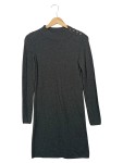 Vorschaubild 1 von KOOKAI Damen Strickkleid Gr. 32/XXS Grau Klassisch Elegant Viskose