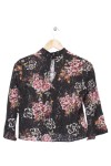 Vorschaubild 2 von Bluse Damen XS/32 Mehrfarbig Spitze Blumenmuster Elegant Modisch