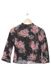 Vorschaubild 1 von Bluse Damen XS/32 Mehrfarbig Spitze Blumenmuster Elegant Modisch