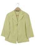 Vorschaubild 1 von Damen Leichte Jacke Gelb Gr. 42/L Elegant Klassisch 3/4-Arm