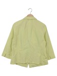 Vorschaubild 2 von Damen Leichte Jacke Gelb Gr. 42/L Elegant Klassisch 3/4-Arm