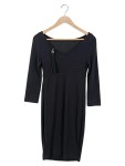 Vorschaubild 2 von Damen festliches Kleid Gr. 36/S Schwarz Elegant Vintage Midikleid