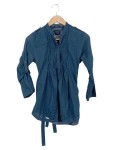 Vorschaubild 1 von Damen Hemdbluse Gr. 34/XS Blau Casual Vintage Baumwolle Langarm