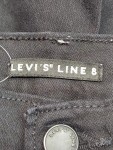 Vorschaubild 3 von LEVIS LINE 8 Damen Jeans Slim Fit W24/32/XXS Schwarz Casual Fransen
