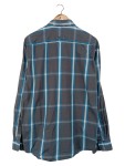 Vorschaubild 2 von Herren Freizeithemd Kariert Blau Gr. 50/L Casual Langarm Baumwolle