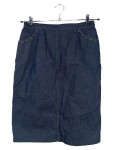 Vorschaubild 1 von Damen Jeansrock Gr. 38/M Blau Casual Midirock Denim Nieten