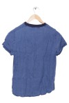 Vorschaubild 2 von Damen T-Shirt Casual Modern Blau Gr. 36/S Polyester Kurzarm